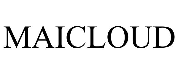 Trademark Logo MAICLOUD