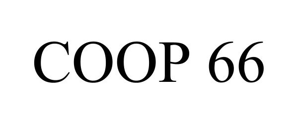 Trademark Logo COOP 66