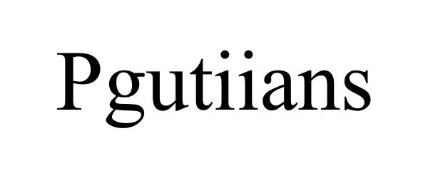 Trademark Logo PGUTIIANS