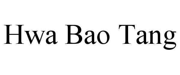  HWA BAO TANG