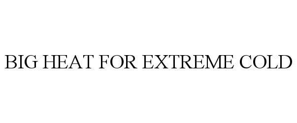 Trademark Logo BIG HEAT FOR EXTREME COLD