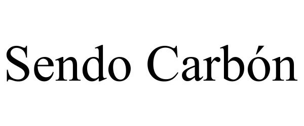 Trademark Logo SENDO CARBÓN