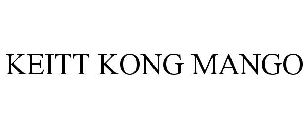 Trademark Logo KEITT KONG MANGO