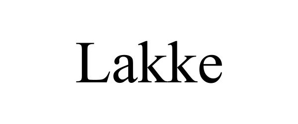 Trademark Logo LAKKE