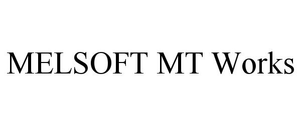 Trademark Logo MELSOFT MT WORKS