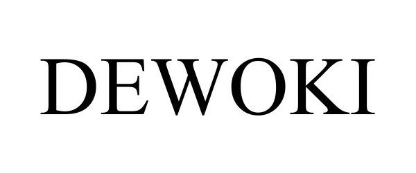 Trademark Logo DEWOKI