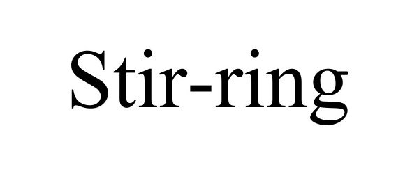 Trademark Logo STIR-RING
