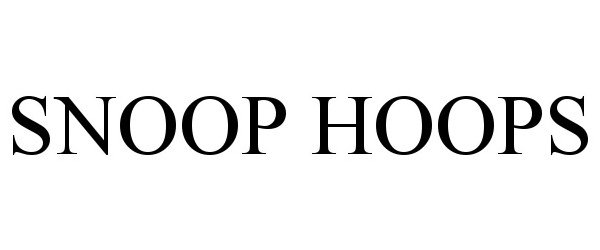 Trademark Logo SNOOP HOOPS