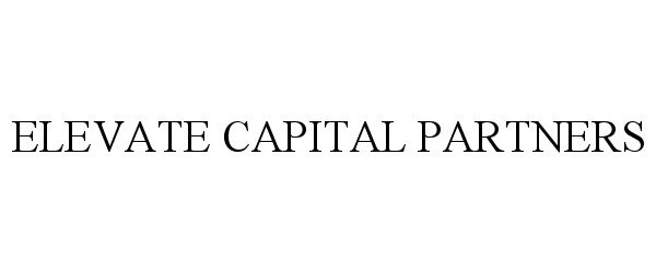  ELEVATE CAPITAL PARTNERS