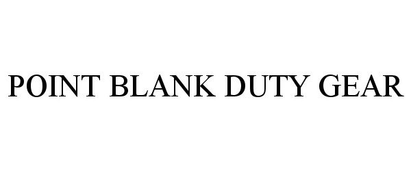  POINT BLANK DUTY GEAR