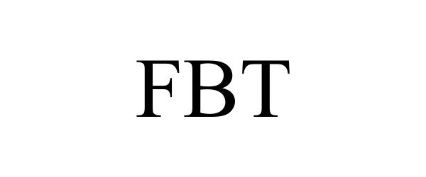 Trademark Logo FBT