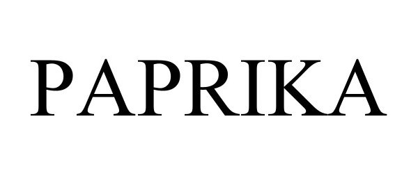 Trademark Logo PAPRIKA