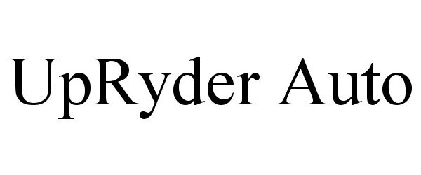 Trademark Logo UPRYDER AUTO