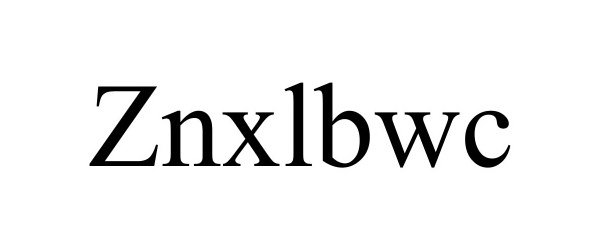 Trademark Logo ZNXLBWC