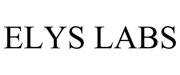 Trademark Logo ELYS LABS