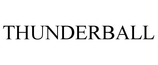 Trademark Logo THUNDERBALL