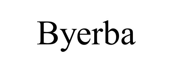 Trademark Logo BYERBA