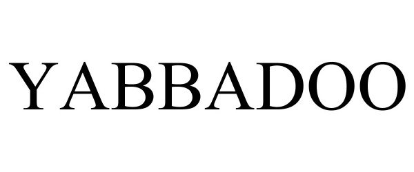 Trademark Logo YABBADOO