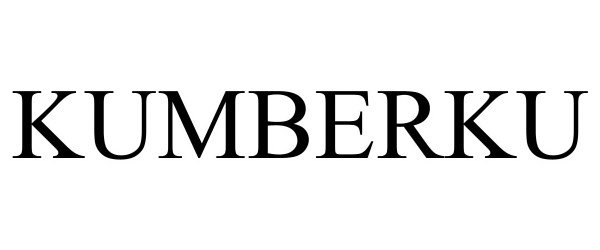 Trademark Logo KUMBERKU