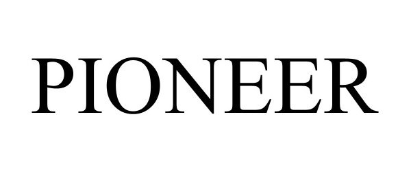 Trademark Logo PIONEER