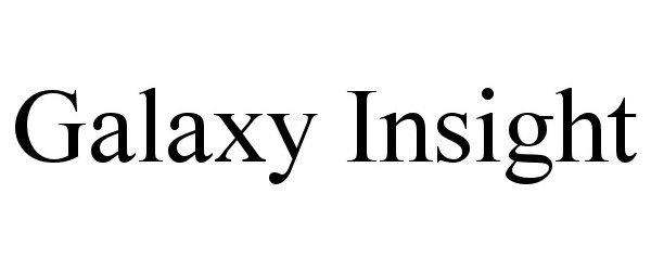 Trademark Logo GALAXY INSIGHT