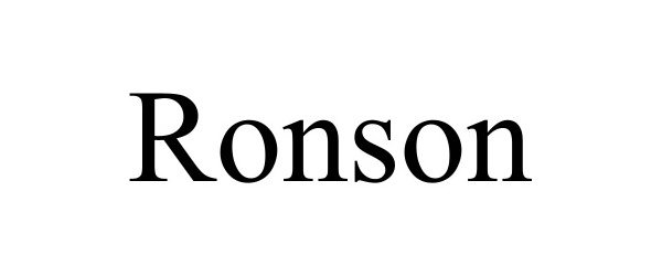 Trademark Logo RONSON