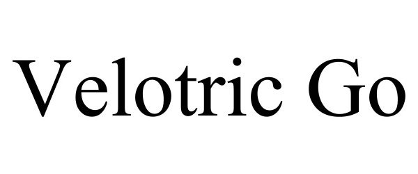 Trademark Logo VELOTRIC GO