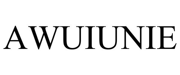 Trademark Logo AWUIUNIE