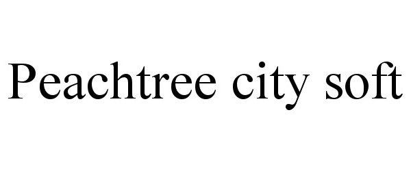 Trademark Logo PEACHTREE CITY SOFT