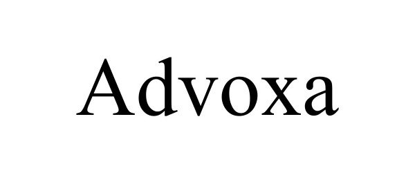 Trademark Logo ADVOXA