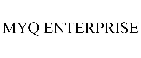 Trademark Logo MYQ ENTERPRISE