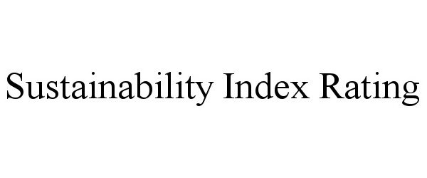 Trademark Logo SUSTAINABILITY INDEX RATING