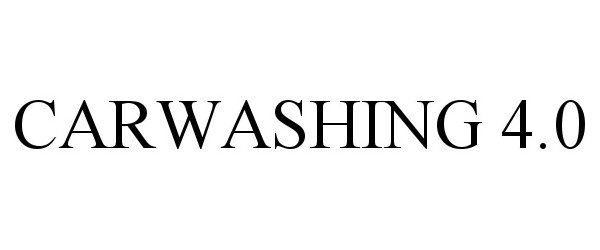 Trademark Logo CARWASHING 4.0