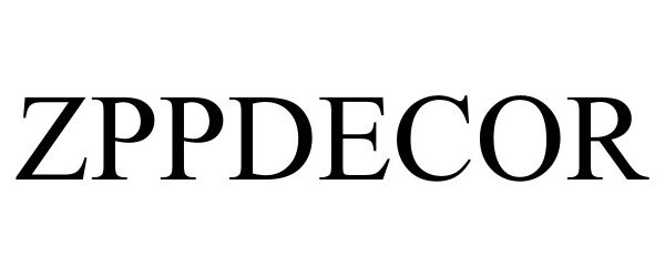 Trademark Logo ZPPDECOR