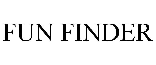 Trademark Logo FUN FINDER