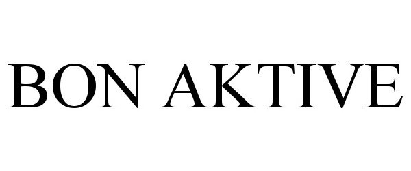 Trademark Logo BON AKTIVE