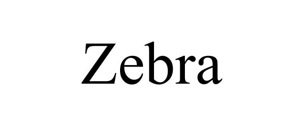 Trademark Logo ZEBRA