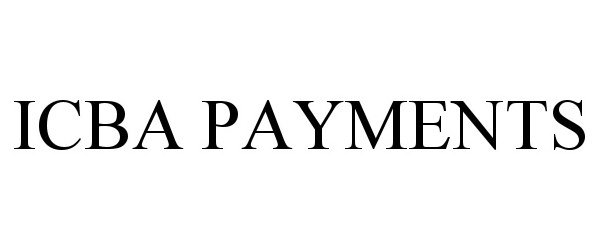 ICBA PAYMENTS