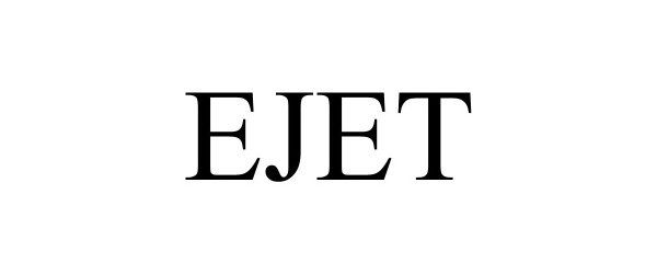 Trademark Logo EJET