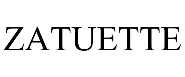 Trademark Logo ZATUETTE
