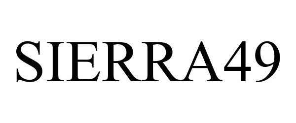 Trademark Logo SIERRA49