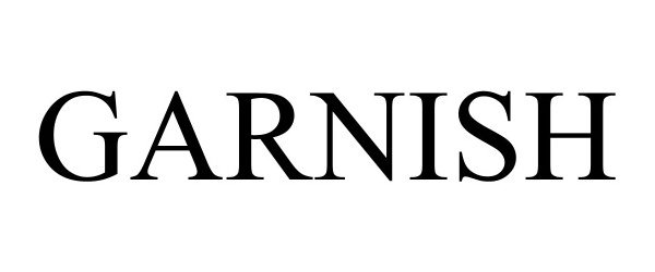 Trademark Logo GARNISH
