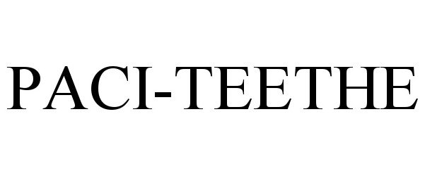 Trademark Logo PACI-TEETHE