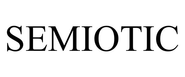 Trademark Logo SEMIOTIC