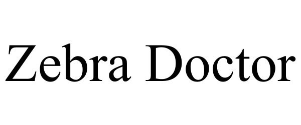 Trademark Logo ZEBRA DOCTOR