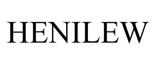 Trademark Logo HENILEW
