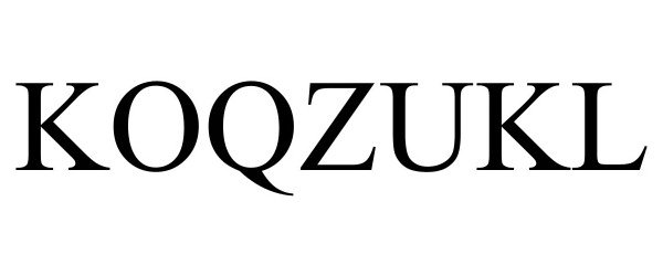 Trademark Logo KOQZUKL