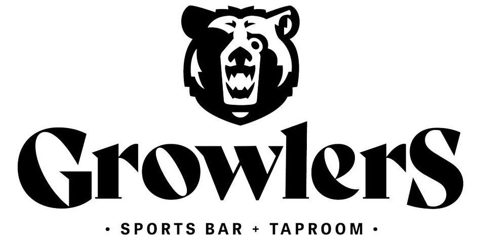 Trademark Logo GROWLERS, BULLET POINT, SPORTS BAR + TAPROOM, BULLET POINT