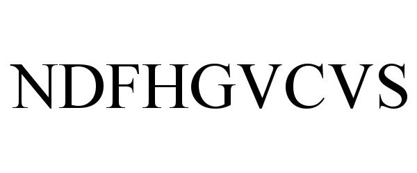Trademark Logo NDFHGVCVS