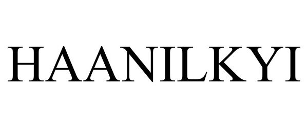 Trademark Logo HAANILKYI
